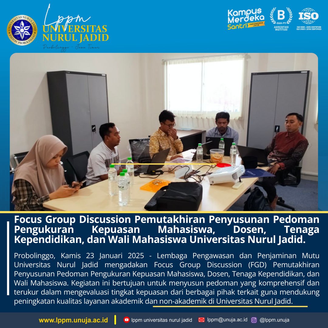 fgd-pemutakhiran-penyusunan-pedoman-pengukuran-kepuasan-sivitas-akademika-universitas-nurul-jadid