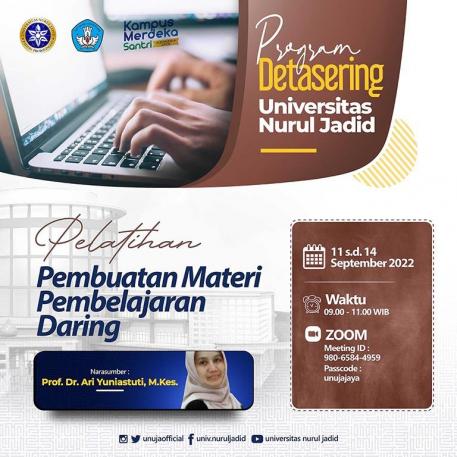 unuja-gelar-pelatihan-pembuatan-materi-pembelajaran-daring-dalam-rangka-pembelajaran-hybrid